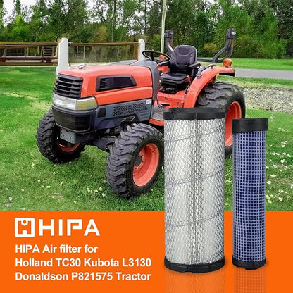 Hipa P821575 P822858 Outer Inner Air Filter for Donaldson FPG05 New Holland TC30 TC33D T1520 TC29D Kubota L3130 L4600 L3940 L3940 L3300