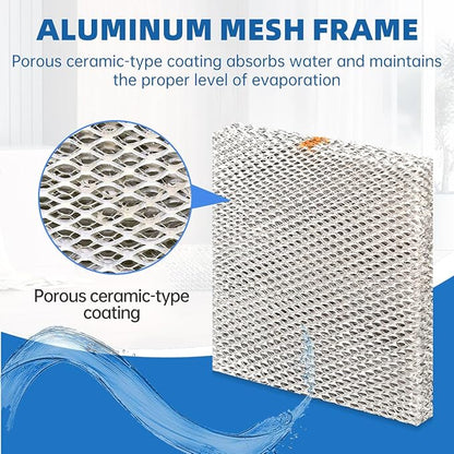 A04-1725-052 Humidifier Pad Evaporator Compatible with Skuttle A04-1725-052 Model 2000 White-Rodgers HFT2100 HFT2700 and Goodman HUM-1725052 HUM-SFTBP Replacement Filter Hard Wick 2 Packs