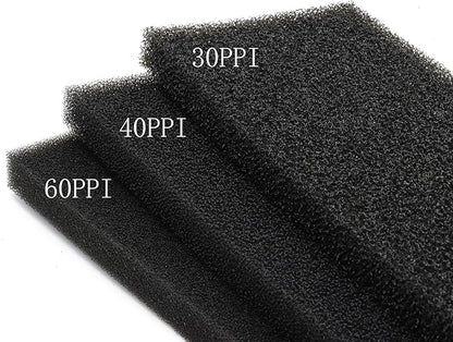 ALEGI Aquarium Filter Sponge Pad 30PPI / 40PPI / 60PPI Bio Sponge Filter Media Cut-to-Size Foam for Fish Tank, Pond Filter (19.5" x 4.72" x 0.78" - 40ppi)