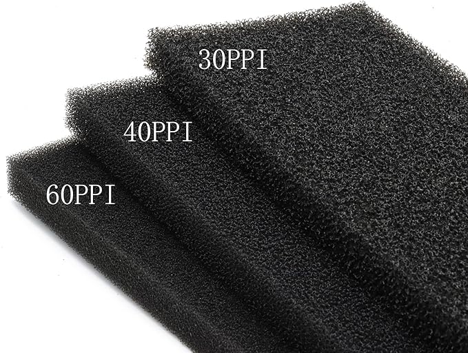 ALEGI Aquarium Filter Sponge Pad 30PPI / 40PPI / 60PPI Bio Sponge Filter Media Cut-to-Size Foam for Fish Tank, Pond Filter (19.5" x 4.72" x 0.78" - 30ppi)