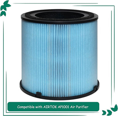 AP1001 Filter Replacement, Compatible with AP1001 Air Purifier, Part Number AP1001-RF, 5-Layer Purification System, 2 Pack