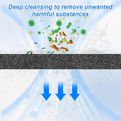 2 Pack Aquarium Bio Sponge Filter Pad, 40 PPI Fish Tank Filter Foam Sponges Filter Media Foam Sponges Cut-to-Size Foams for Fish Tank Ponds (9" x 9" x 0.5")