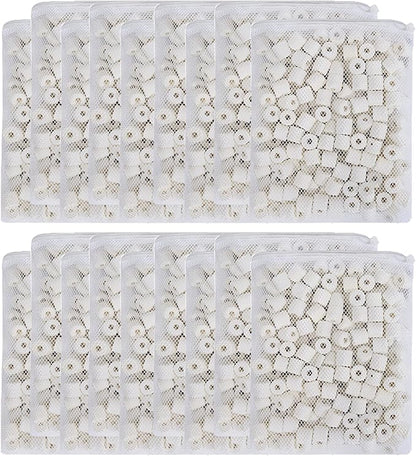 JIHAQUA Aquarium Bio Ceramic Rings 18 lbs Filter Media for Pond Fish Tank Canister Filter