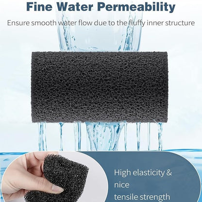 15 Pack Inlet Covers Pre-Filter Sponge for Aquarium Shrimp Turtle Betta Fry Fish Tank Filter 0.8” Intake, Replacement Foam Cover