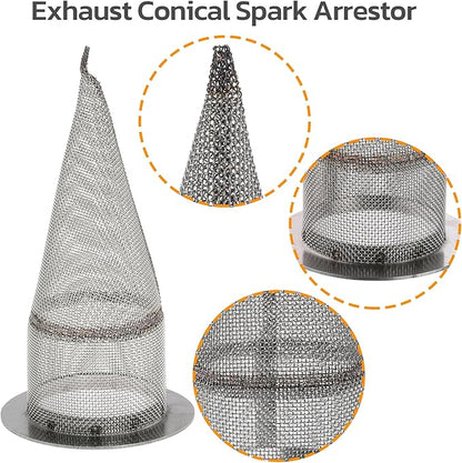 1.5" Exhaust Conical Stub Spark Arrestor for Honda CRF230 CRF450 CRF250L for Yamaha YZF426 TTR125 for Kawasaki KLX230 KLX230R KLX125 KX450F for FMF Powercore 4 for Can Am Outlander(Pack of 2)