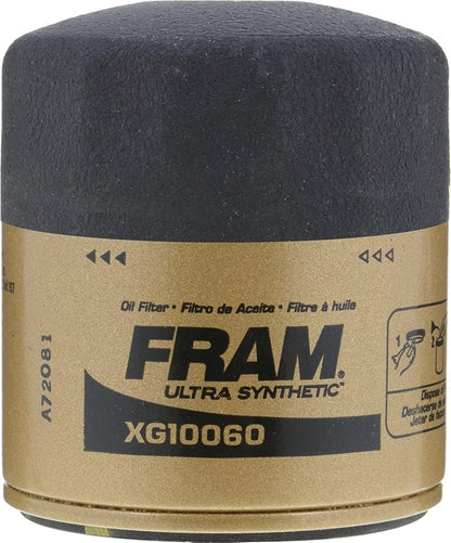 FRAM Ultra Synthetic XG10060 20K Mile Change Automotive Replacement Engine Oil-Filter for Synthetic Oil Changes, Premium Vehicle Engine Protection Oil Filter for Select Vehicle Model Years(Pack of 6)