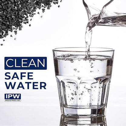 IPW Industries, Inc. - Bulk Activated Carbon - Coconut Shell Granular Activated Charcoal (GAC) for Water Filtration and Replacement Media (20lbs.)