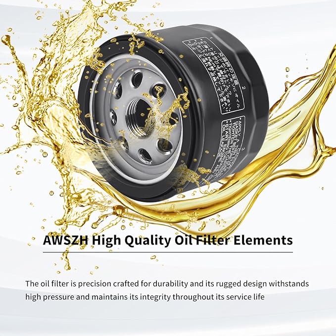 49065-0721 Oil Filter Compatiable with Kawasaki FR541V FR600V FR651V FR691V FR730V FS481V FS541V FS600V FS651V FS691V FS730V FX481V FX541V FX600V FX651V FX691V FX730V Engines 49065-7007 (2PCS)