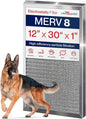 12x30x1 Electrostatic Air Filter, MERV 8, Washable, Reusable Furnace AC/HVAC Filter, Energy Saving, Easy to Clean, Long-Lasting by LifeSupplyUSA