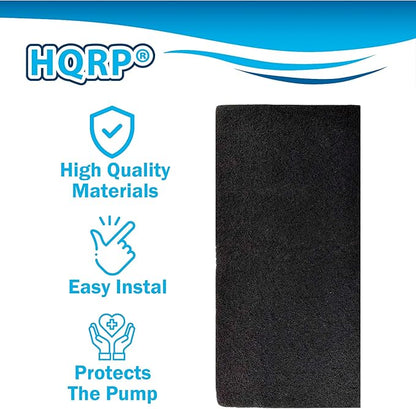 HQRP Cut to fit Activated Carbon Filter Media Pad 18x10 for Aquariums, Terrariums, Hydroponic Systems and Pond, Compatible with Deep Blue Professional ADB41002 Carbon Pad Replacement