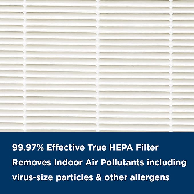 AprilAire RF09550A Allergy True HEPA Air Purifier Replacement Filter for AprilAire Room Air Purifier Model 9550, Captures Allergens & Odors, Ozone