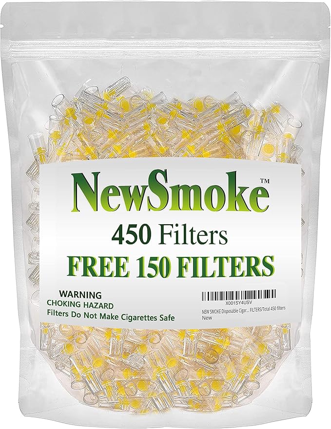 New Smoke 450 Filters - Wholesale Reusable Cigarette Filter Tips - Easy Draw Cigarette Pressure Filters - Lose The Tar Not The Taste - Independent Lab Tested & ISO Certified