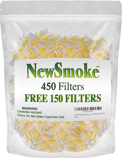 New Smoke 450 Filters - Wholesale Reusable Cigarette Filter Tips - Easy Draw Cigarette Pressure Filters - Lose The Tar Not The Taste - Independent Lab Tested & ISO Certified