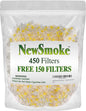 New Smoke 450 Filters - Wholesale Reusable Cigarette Filter Tips - Easy Draw Cigarette Pressure Filters - Lose The Tar Not The Taste - Independent Lab Tested & ISO Certified