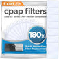 resplabs Filters Compatible with React Health Luna G3 Machine 180 Pack Disposable Standard Replacement Filters for 3B Luna G3 Equipment White 6 Month Supply