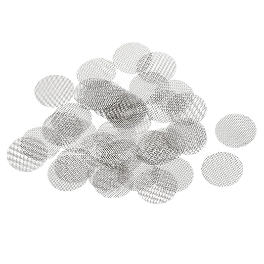 MECCANIXITY Pipe Screen Stainless Steel Screens, 1/2 Inch (12.7mm) Diameter for Pipe Filter, Pack of 40