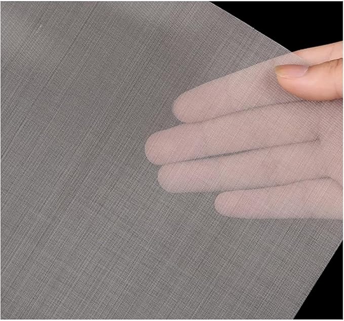 304 Stainless Steel Fine Mesh Screen 100 Mesh, Metal Wire Filter Cloth Sheet, Multi-Purpose Filtration Panel, Home Commercial Utility, Flexible Cutting
