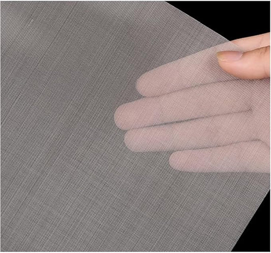 100 Mesh Stainless Steel Wire Cloth Panel, 304 Woven Metal Mesh Sheet, Tight Weave Filter Fabric, Workshop Kitchen Utility Screen, Cuttable DIY Material