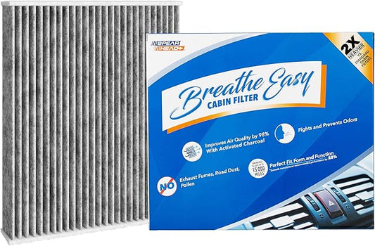Spearhead Odor Defense Breathe Easy Cabin Filter | Fits Bronco/Sport, Escape, Explorer, Maverick, Mustang Mach-E, Aviator, Corsair, Nautilus | 25% Longer Lasting w/Activated Carbon (BE-772)