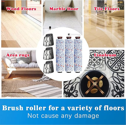 Replacement Brush Roller and Filters for Bissell CrossWave Vacuum, 1868 Pet Pro Brush Roll Parts 1785,1785A 17852, 17858, 17859, 1785P, 1785R, 1785T, 1785V, 1785W, 2210V 2211W 1785N 2306 LUXRILIX