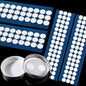 Zonon 96 Pieces Synthetic Filter Paper Stickers 20 mm 0.25 µm Filter Disc Adhesive Patch Stickers for Wide Mouth Mushroom Cultivation Mason Jar Lids
