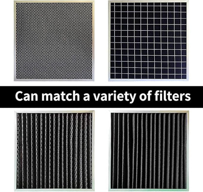 Cut-to-Fit Activated Carbon Filter Sheet Charcoal Air Vent Filters Pad Black Range Hood AC Replacement Fabric Filter 2 Pack 16" x 48" x 0.125"