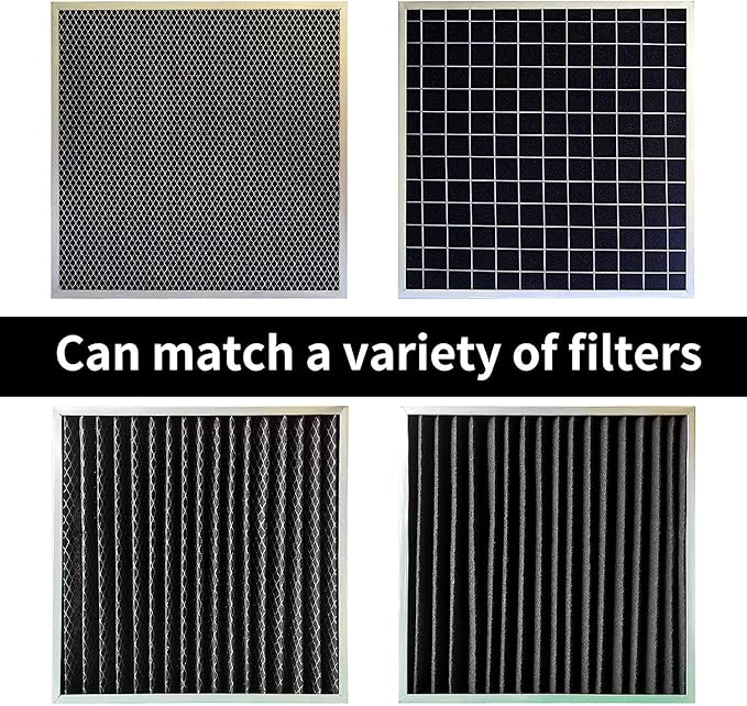 Cut-to-Fit Activated Carbon Filter Sheet Charcoal Air Vent Filters Pad Black Range Hood AC Replacement Fabric Filter 1 Pack 16" x 48" x 0.125"