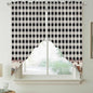 Swag Curtain Valances for Kitchen Windows,Farm Wooden House Black Buffalo Plaid Short Rod Pocket Window Valance,Western Star Swag Topper for Bedroom Living Room,2 Panels 36x63in