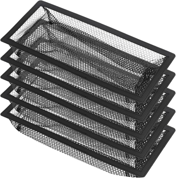 Floor Register Cover Trap, Floor Air Vent Cover Screen for Home Air Vent Filters 5-Pack Floor Vent Mesh Filters Net Trap (6 x 10 Inch)