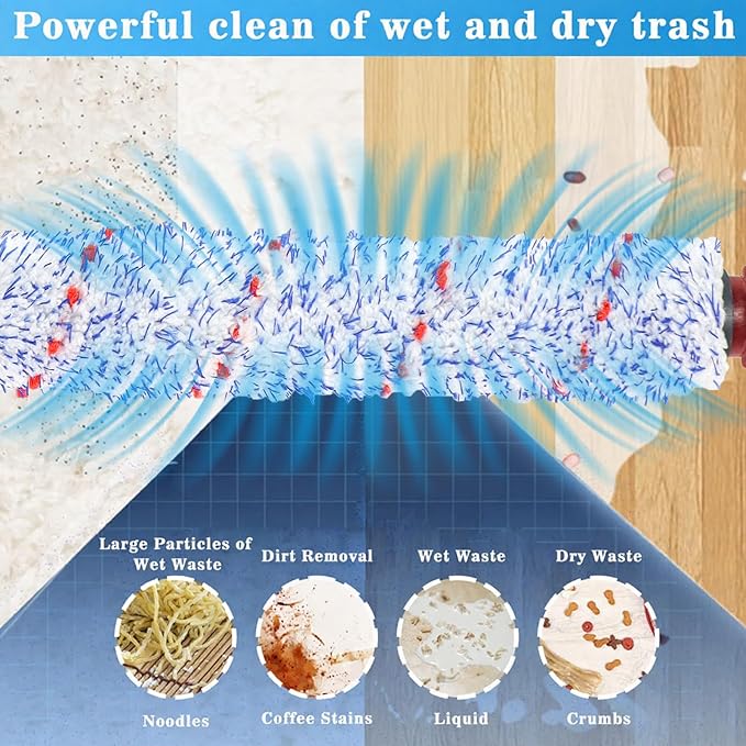 Replacement Brush Roller and Filters for Bissell CrossWave Vacuum, 1868 Pet Pro Brush Roll Parts 1785,1785A 17852, 17858, 17859, 1785P, 1785R, 1785T, 1785V, 1785W, 2210V 2211W 1785N 2306 LUXRILIX
