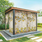Summer Gnome Outdoor Curtains for Patio Gnome Lemon Leaf Vintage Waterproof Outside Curtains with Grommet Top Weatherproof Curtain for Cabana Pergola Gazebo, 1 Panel, 54" W x 108" L