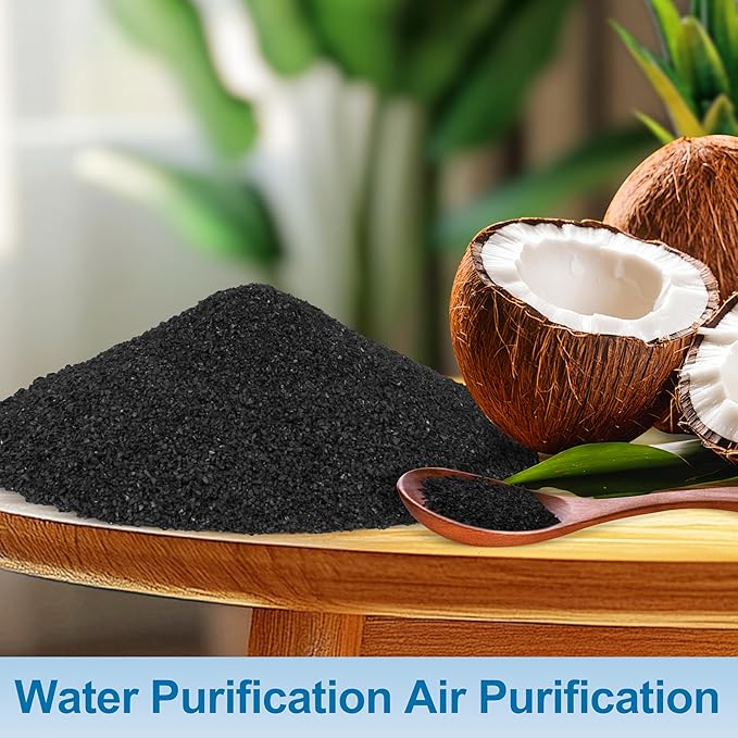6.6 Lbs Bulk Activated Charcoal Water Distiller Charcoal Filters Media for Filtration，Coconut Hull Granular Activated Carbon