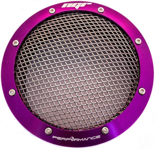 NGR Turbo Filter (Drag Edition) fits 3 inch and 2.5 inch w/included Sleeve | Universal Turbo Cold Air Intake Filter - For Enhanced Car Performance - Purple