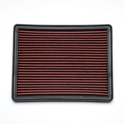 DNA Motoring AFPN-018-RD Clean Air Washable Drop In Panel Air Filter Enhance Engine Performance Power & Acceleration Improve [Compatible with 99-17 Chevy Suburban Silverado]