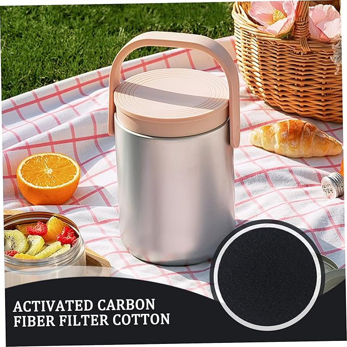 Compost Bin Filter 7Pcs 7 Inch Activated Charcoal Filters for Compost Bucket Round Replacement Deodorant Charcoal Filter for, Bags