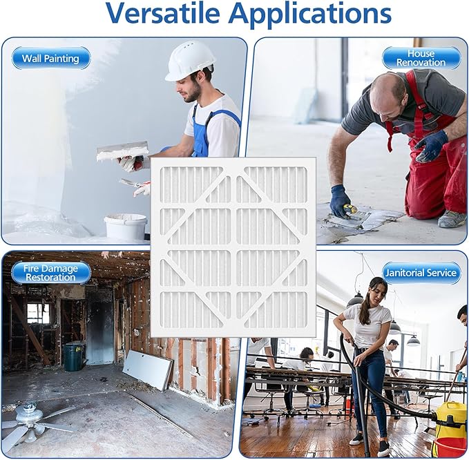 5 Pack MERV-10 Filter Replacement, Compatible with AlorAir CleanShield HEPA 550 and Abestorm HEPA 550 Air Scrubber Only – Not for Other 550 Models, Filter Size 14.8"L x 13.7"W x 0.8"H