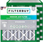 Filterbuy 25x25x4 Air Filter MERV 8 Essential Dust & Allergy Defense (12-Pack), Electrostatic Pleated HVAC AC Furnace Filters Replacement, Made in USA (Actual Size: 24.50 x 24.50 x 3.63)
