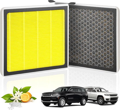 Aroma Cabin Air Filter CF12935, Compatible with Jeep Grand Cherokee (2022–2024) & Grand Cherokee L (2021–2024), Not Compatible with 2021 Grand Cherokee or 2022 Grand Cherokee WK