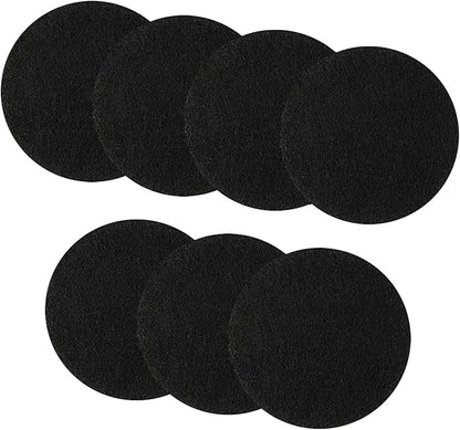 7 Pack Compost Bin Charcoal Filters Round Indoor Kitchen Compost Bucket Activated Charcoal Filters Replacements Sheets (6.7 Inch)