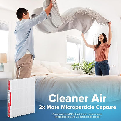 Filtrete 20x25x4 Refillable Air Filter replacement, MPR 1000, MERV 11, Allergen Defense, 2 Pack, use with reusable air filter frame of Filtrete Refillable Air Filter Kit 20x25x4, for HVAC, Furnace, AC
