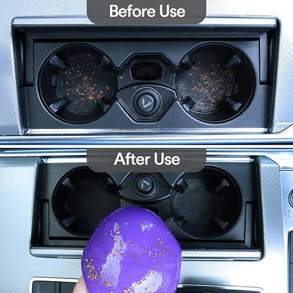 PULIDIKI Car Cleaning Gel for Car Cleaning Putty Car Putty Auto Detailing Tools Car Slime Cleaner Dust Cleaning Gel for Car Interior Cleaner Car Accessories Keyboard Cleaner Purple, 4 Pack (100g Each)