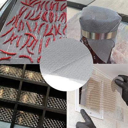 Wire Mesh Sheets Stainless Steel Woven Meshes Screen Filter Panels Vent Metal Rodent Mesh Gauze Net for Mice Rodent Proof Rat Insect for Garden Home3 PCS 30x42CM, LUOTSW3PUS