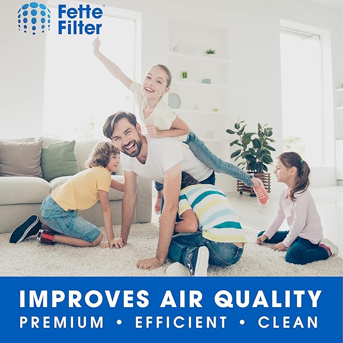 Fette Filter - DXVC4002 High Efficiency Cartridge Filter Replacement Compatible with Compatible with DeWalt DXV04T, DXV05P, DXV05S, DXV08S, DXV06G 4 Gallon Wet/Dry Vacuum Cleaners - Pack of 2