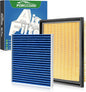 Cabin & Engine Air Filter Fit for 2010-2015 Toyota Prius L4 1.8L, Prius Plug-In 1.8L; 2012-2018 Prius V 1.8L Activated Carbon Cabin Filter Replace#CF10285 CA10741 17801-37020 Car Accessories
