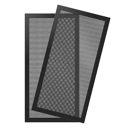 MoKo 120 x 240mm Dust Filter for Computer Cooler Fan, [2 Pack] Magnetic Frame PC Fan Dust Mesh PC Cooler Filter Dustproof PVC Cover Computer Fan Grills - Black