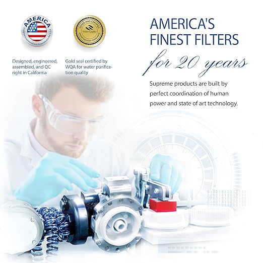 APEC WATER | Reverse Osmosis Water Filter, Alkaline 6-Stage RO System, pH+ Remineralization for Natural Spring Taste, Under Sink Filter WQA Certified to Remove 1K+ Impurities, 90 GPD - RO-PH90