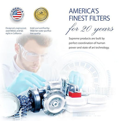 APEC WATER | Reverse Osmosis Water Filter, Alkaline 6-Stage RO System, pH+ Remineralization for Natural Spring Taste, Under Sink Filter WQA Certified to Remove 1K+ Impurities, 90 GPD - RO-PH90