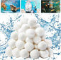 3.1 Lbs Pool Filter Balls Eco-Friendly Fiber Filter Media for Swimming Pool Aquarium Fish Tanks Filters Alternative to Sand(Equivalent to 110 Lbs Pool Filter Sand)