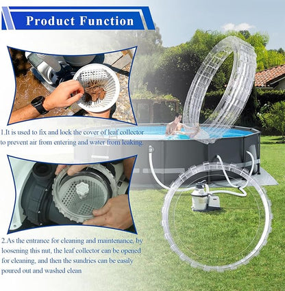 11479 Leaf Trap Nut Compatible with Intex ECO20110-2 SF70110-2 SF60110-2 Swimming Pool Sand Filter Pump & Combo, Fit for 26335EH, 26365EH, 26371CA, 26371EH, 26375EH, 28647EG, 28651EG, 28675EG, 28679EG
