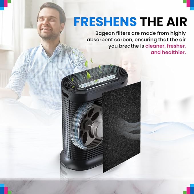Cut to Fit Activated Carbon Filter Sheet 6” x 48” - Activated Carbon Air Filter for Air Purifiers Window AC Air Vent And More - Charcoal Filters Effectively Absorb Odors & Freshens the Air (1-Pack)